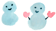 雪だるまのイラスト